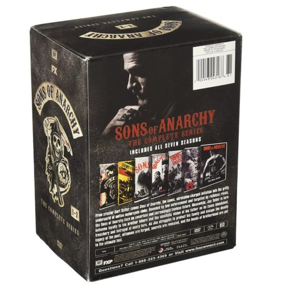 Sons Of Anarchy: The Complete Series DVD Season 1,2,3,4,5,6,7 Sealed New Box Set - Picture 2 of 3